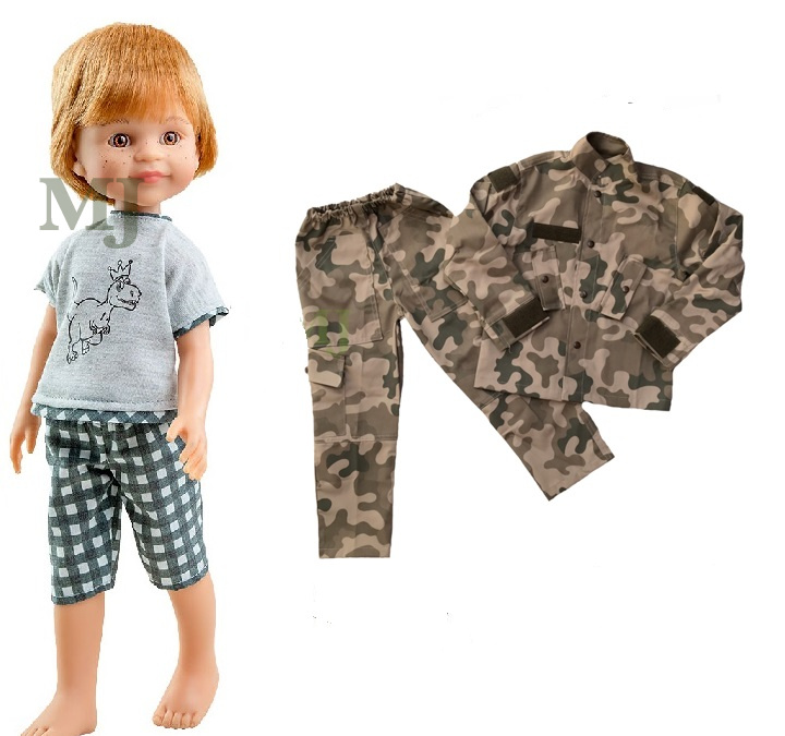 Ubranko dla lalki 32cm mundur moro pustynny