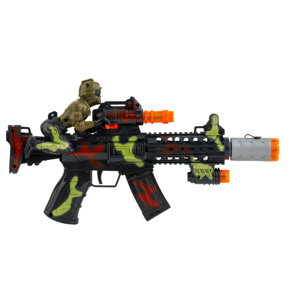 Pistolet światło dźwięk + para wodna