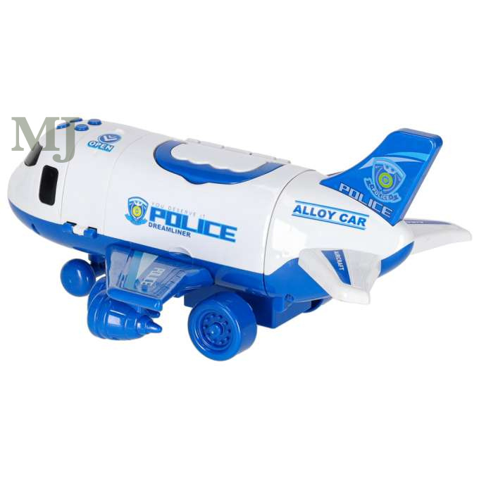 Transporter samolot + 3 auta policja  	KX6684_1