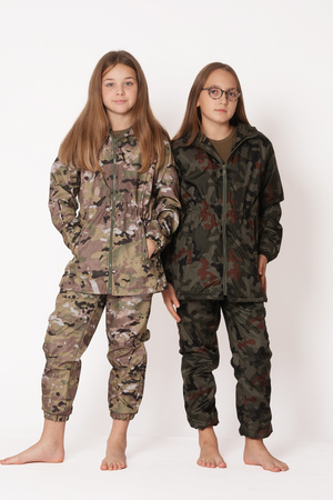 Komplet wodoodporny dziewczęcy moro WZ.93 kurtka z kapturem Multicam Produkt Polski