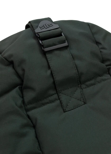 Kurtka zimowa męska z kapturem Duncan Ciemny Oliwkowy