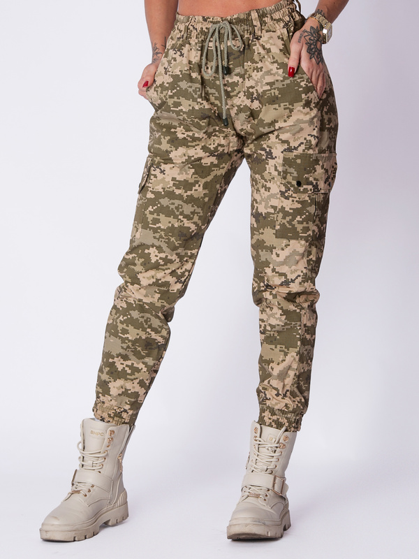 Spodnie joggery moro damskie AT- digital