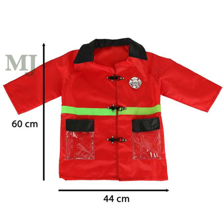 Kostium strój karnawałowy przebranie strażak walkie-talkie 3-8 lat