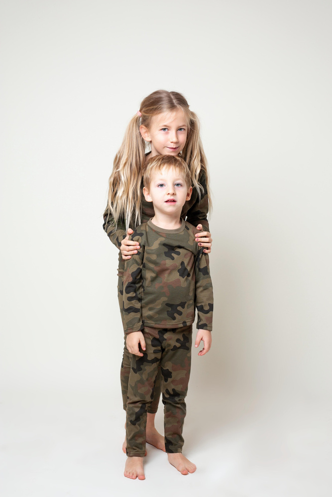 Legginsy chłopięce moro WZ93 Polska Pantera Leśna Produkt Polski