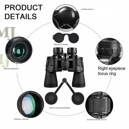 lornetka taktyczna myśliwska wodoodporna 25x50