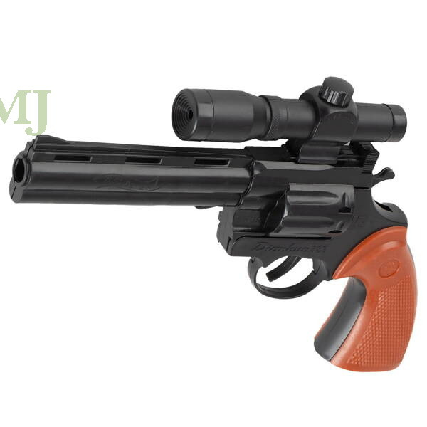 Pistolet na kapiszony huk+dym srebrny PPS-787D-2