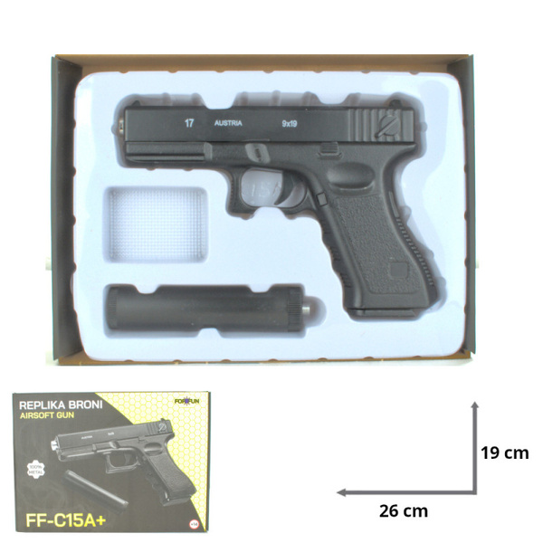Pistolet metalowy na kulki FF-C15A 78261