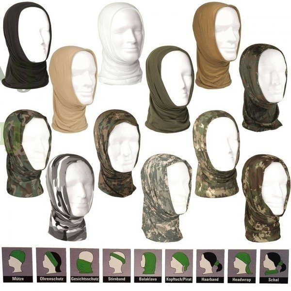 Komin szal chusta wielofunkcyjna MIL-TEC czarna