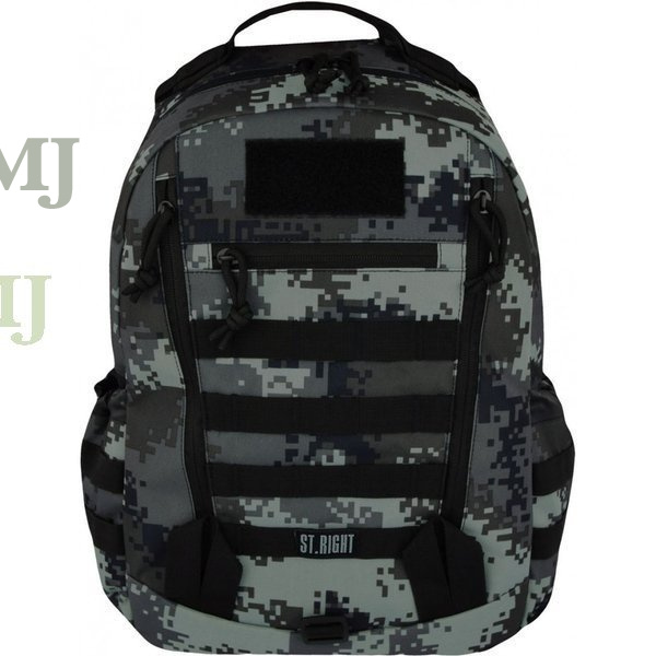 Plecak szkolny 1 komorowy moro 25 l. Black Digital ST.RIGHT - BP39