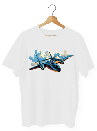 Koszulka T-shirt chłopięca Samolot Lockheed P-38 Lightning biała