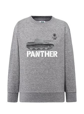 Bluza chłopięca nadruk Czołg Panther szara