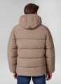Kurtka zimowa męska z kapturem Duncan Ciemny Piaskowy