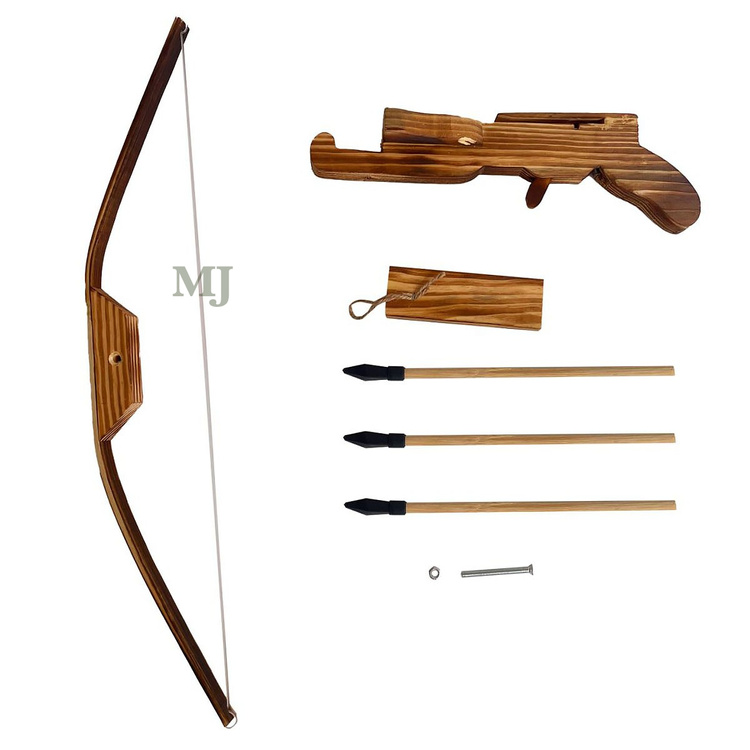 Mini kusza drewniana 50 cm + 3 bełty z pojemnikiem Gazelo