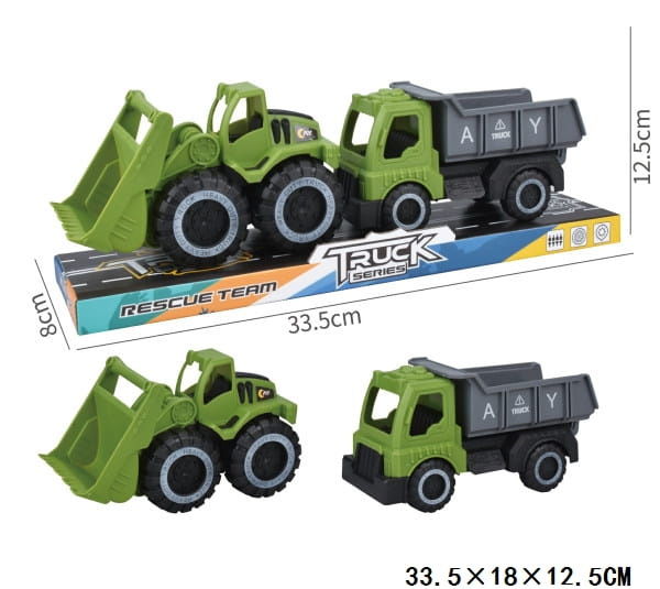 Zestaw budowlany spychacz wywrotka SAM26