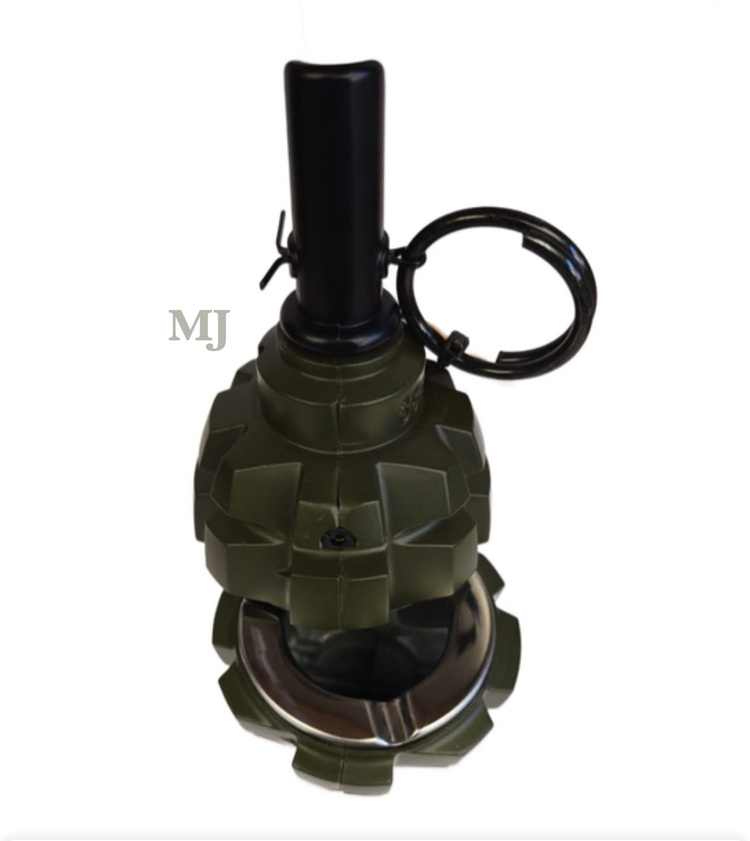 Zapalniczka brelok (+popielniczka) granat RGD-5 duża zielona