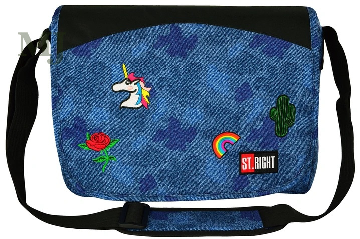 TORBA NA RAMIĘ MIX KOLORÓW Torba na ramię ST.RIGHT jeans