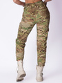Spodnie joggery moro damskie MultiCam dwie kieszenie boczne