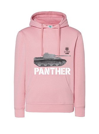 Bluza dziewczęca nadruk Czołg Panther różowa