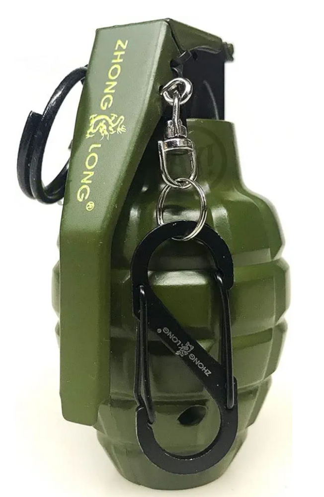 Zapalniczka brelok granat M-26 zielona duża