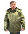 Kurtka ocieplana zimowa przeciwdeszczowa olive