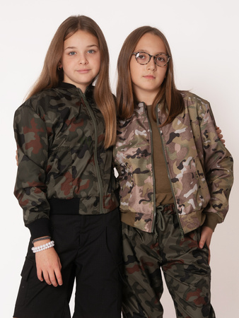 Komplet wodoodporny dziewczęcy moro W.93 Produkt Polski