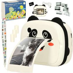 Aparat fotograficzny natychmiastowy panda, drukarka termiczna + wkłady, karta 32gb