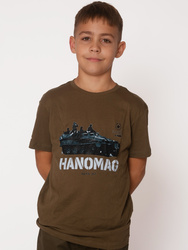 Koszulka T-shirt Chłopięca Czołg Hanomag Khaki