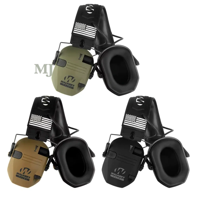 Słuchawki aktywne strzeleckie taktyczne elektroniczne nauszniki ochronniki słuchu przeciwszumowe