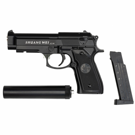 Pistolet na kulki metalowy-MPK-C18+