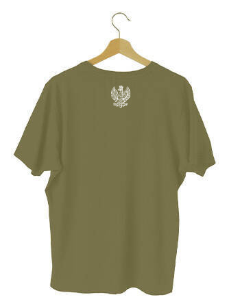 Koszulka T-shirt chłopięcy Orzeł khaki