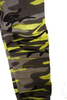 Legginsy/getry moro dziewczęce/dziecięce żółte z rozcięciami.