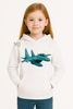 Bluza dziewczęca nadruk Samolot Lockheed P-38 Lightning biała