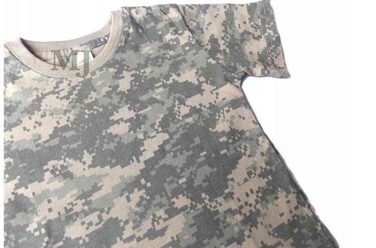 T-shirt chłopięcy moro ACU pixele Produkt Polski