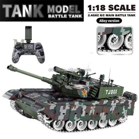 Czołg bojowy 1:18 RC HH Poland – duży, zdalnie sterowany model z kamerą WiFi, efektami dźwiękowymi i świetlnymi