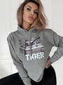 Bluza damska nadruk Czołg Tiger  szara
