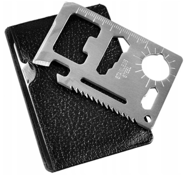 KARTA PRZEŻYCIA PRZETRWANIA SURVIVAL CARD NÓŻ PIŁA