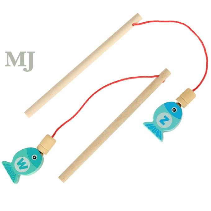 Gra drewniana - łowienie rybek na magnes montessori