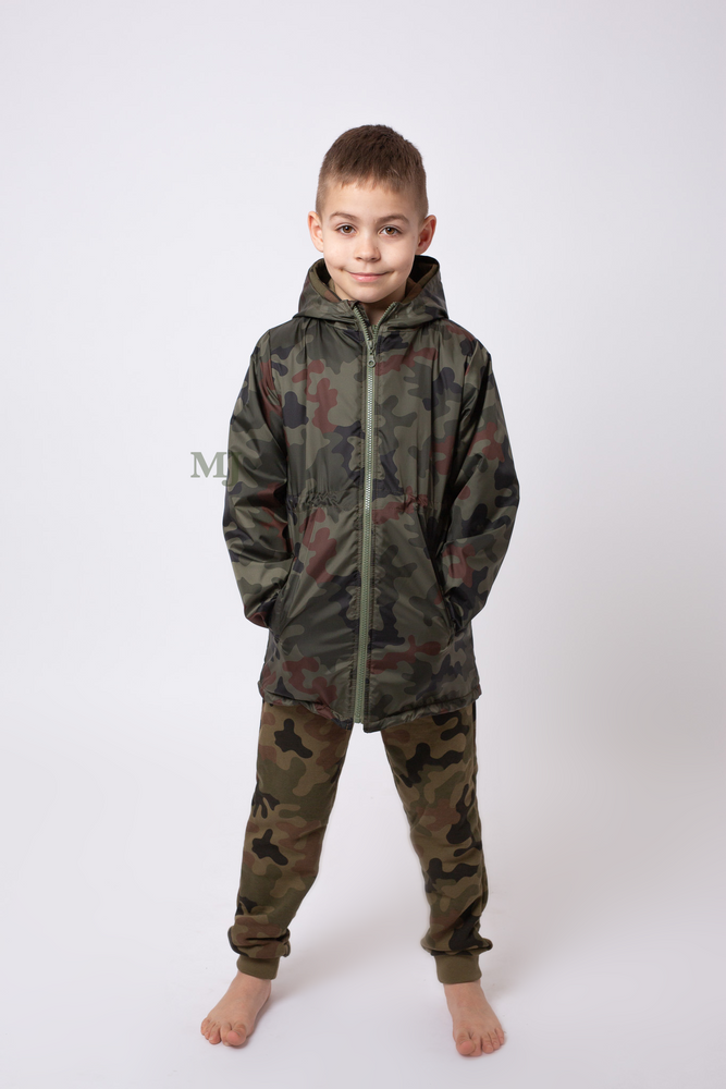 Kurtka przejściowa przeciwdeszczowa moro chłopięca kamuflaż leśny WZ.93 Produkt Polski