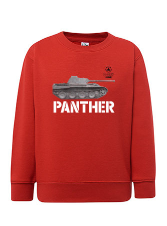 Bluza chłopięca nadruk Czołg Panther czerwona