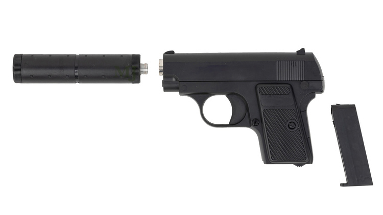 Pistolet metalowy na kulki PW-P6+