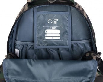 Plecak szkolny 4 komorowy 26L ST.RIGHT moro BP04