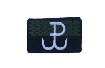 Naszywka flaga Polska Walcząca rzep emblemat