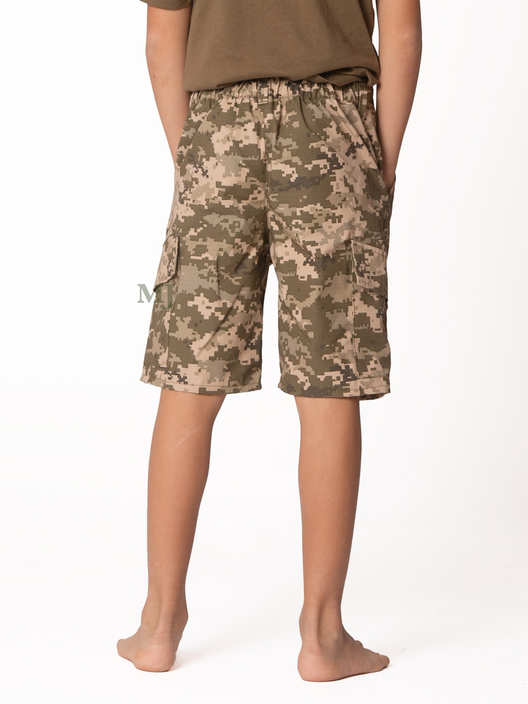 Krótkie spodenki bojówki chłopięce AT-Digital kieszenie boczne  Produkt Polski