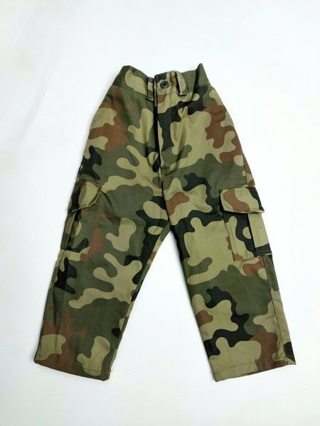 Spodnie wojskowe dziecięce bojówki moro ciemne moro 