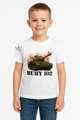 Koszulka T-shirt Chłopięca Czołg Rudy 102 Biała