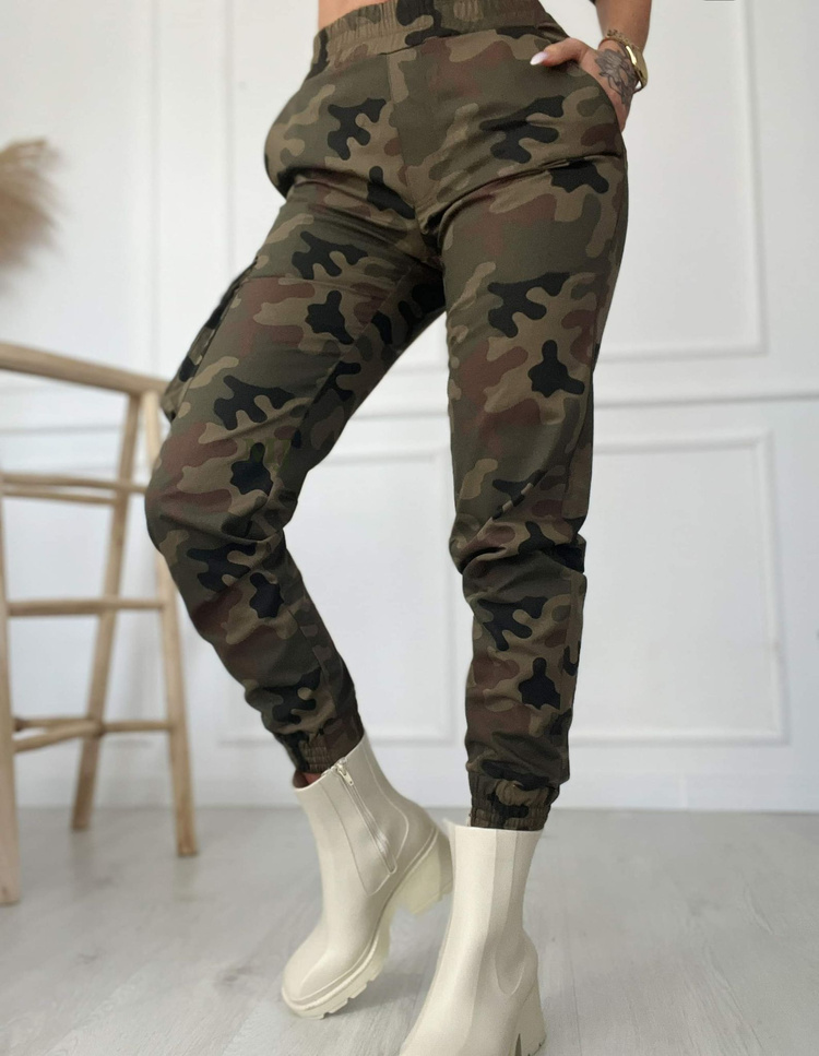 Spodnie joggery moro damskie z kieszenią na nogawce WZ.93 rip-stop