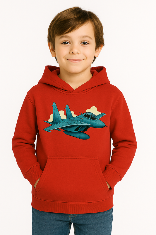 Bluza chłopięca nadruk Samolot Lockheed P-38 Lightning czerwona