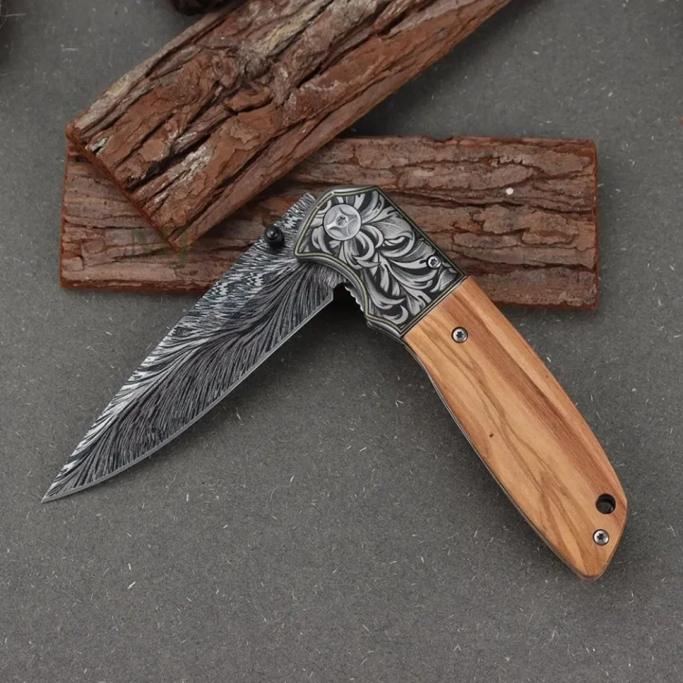 Nóż składany ratowniczy myśliwski survival 22cm FOXTER® 