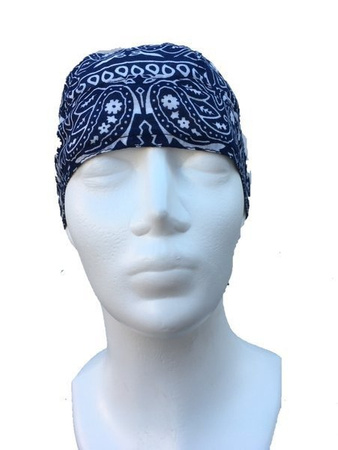 Bandana wiązana granatowa wzór