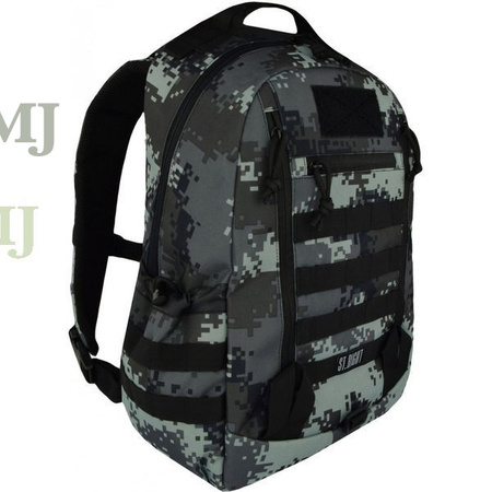 Plecak szkolny 1 komorowy moro 25 l. Black Digital ST.RIGHT - BP39